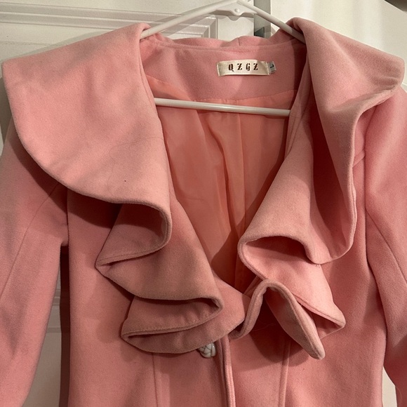 Pink Ruffled Coat - Picture 3 of 6